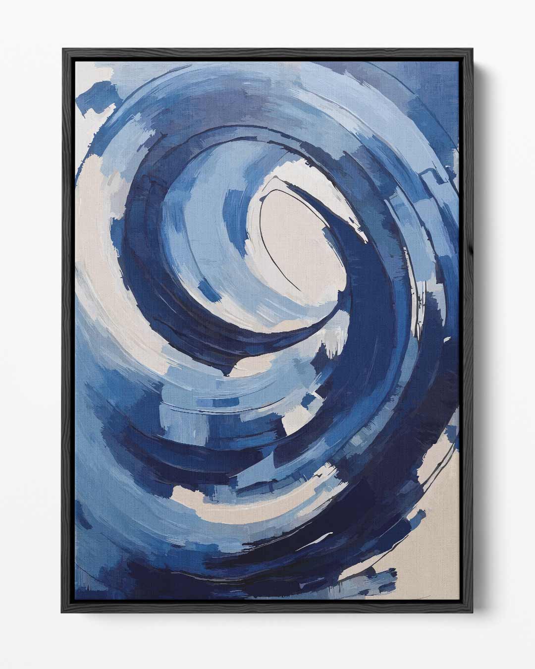 Blauwe Wirwar Kunstwerk-canvas-dibond-plexiglas-wanddecoratie-WallArtistic