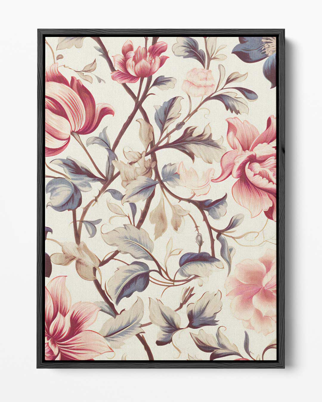 Romantisch Bloemenpatroon Kunstwerk-canvas-dibond-plexiglas-wanddecoratie-WallArtistic
