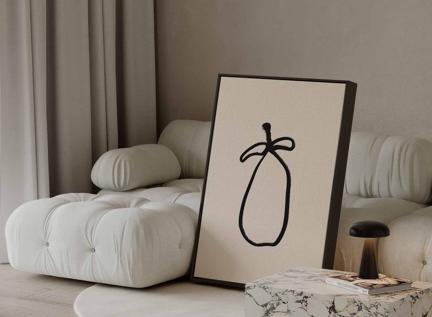 Minimalistisch Perentaart Kunstwerk-canvas-dibond-plexiglas-wanddecoratie-WallArtistic