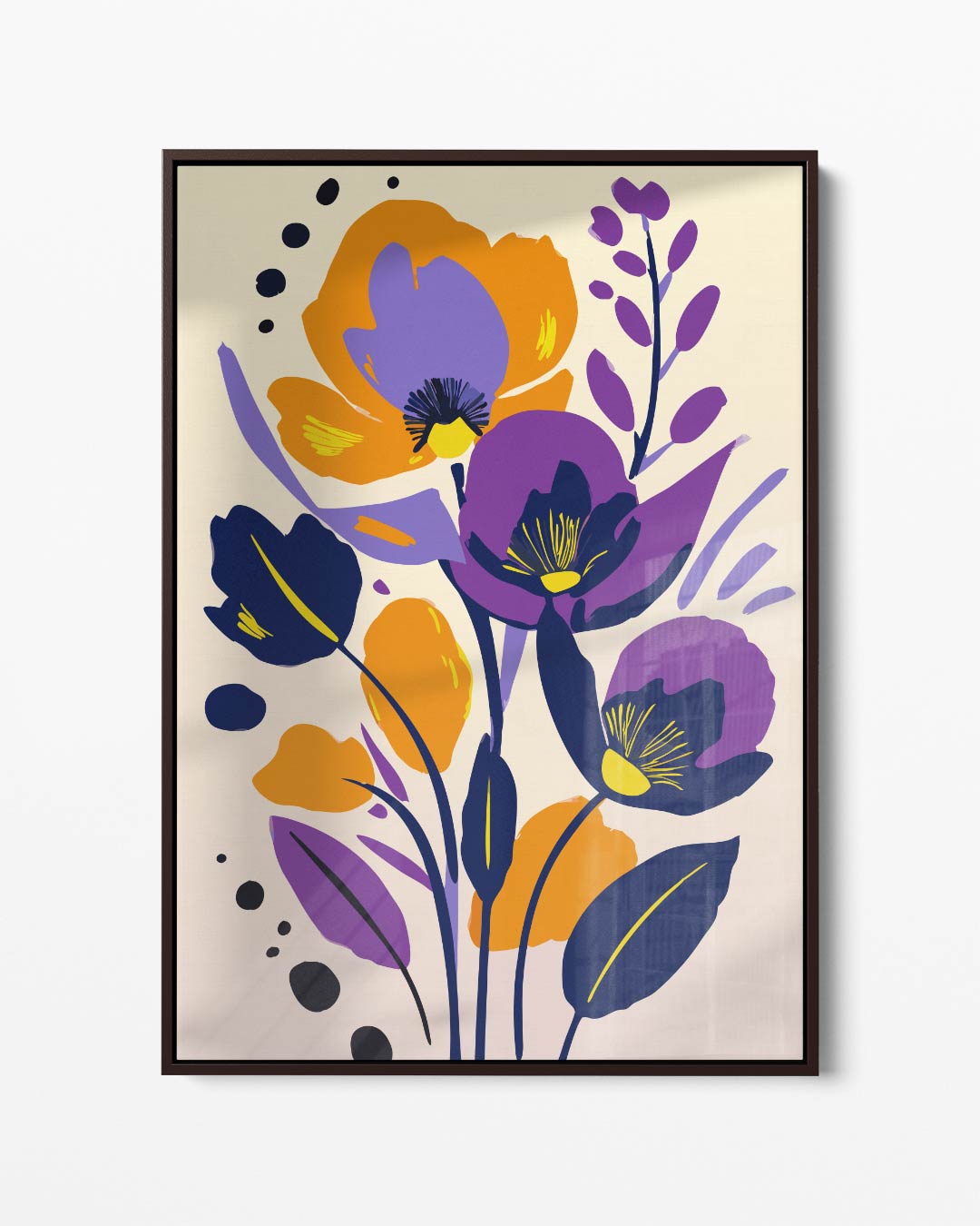 Bloemenpracht in Kleurrijk Palet Kunstwerk-canvas-dibond-plexiglas-wanddecoratie-WallArtistic