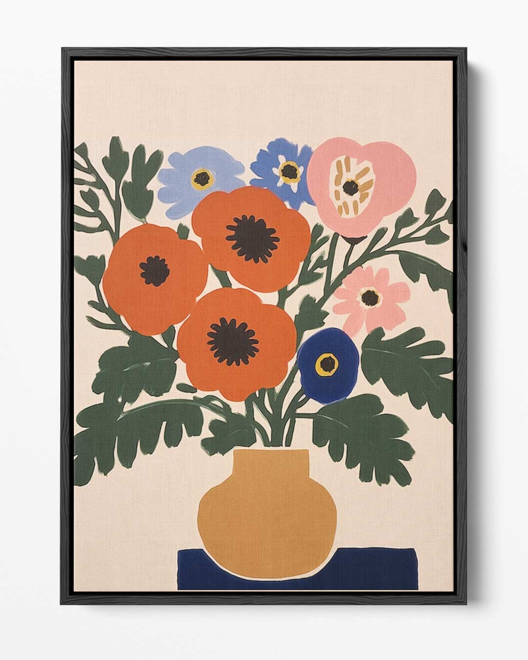 Kleurrijke Bloemenpracht Kunstwerk-canvas-dibond-plexiglas-wanddecoratie-WallArtistic