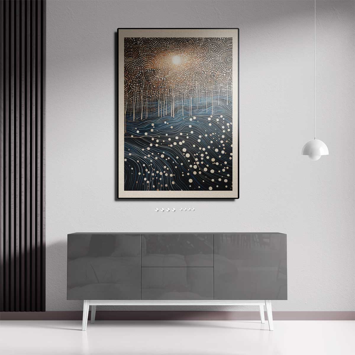 Betoverend Boslandschap in Droomstijl Kunstwerk-canvas-dibond-plexiglas-wanddecoratie-WallArtistic