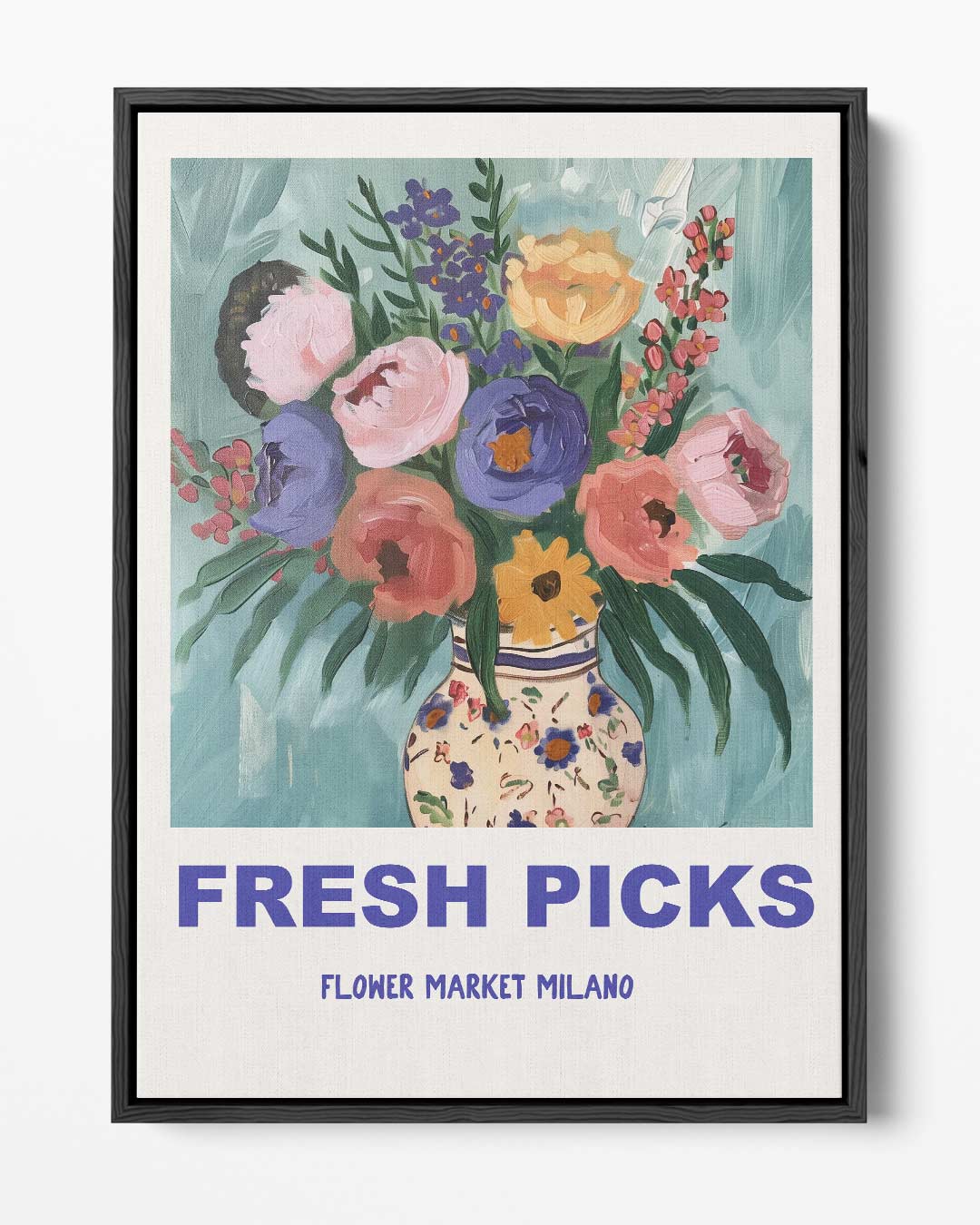 Bloemenpracht in Milaan Kunstwerk-canvas-dibond-plexiglas-wanddecoratie-WallArtistic