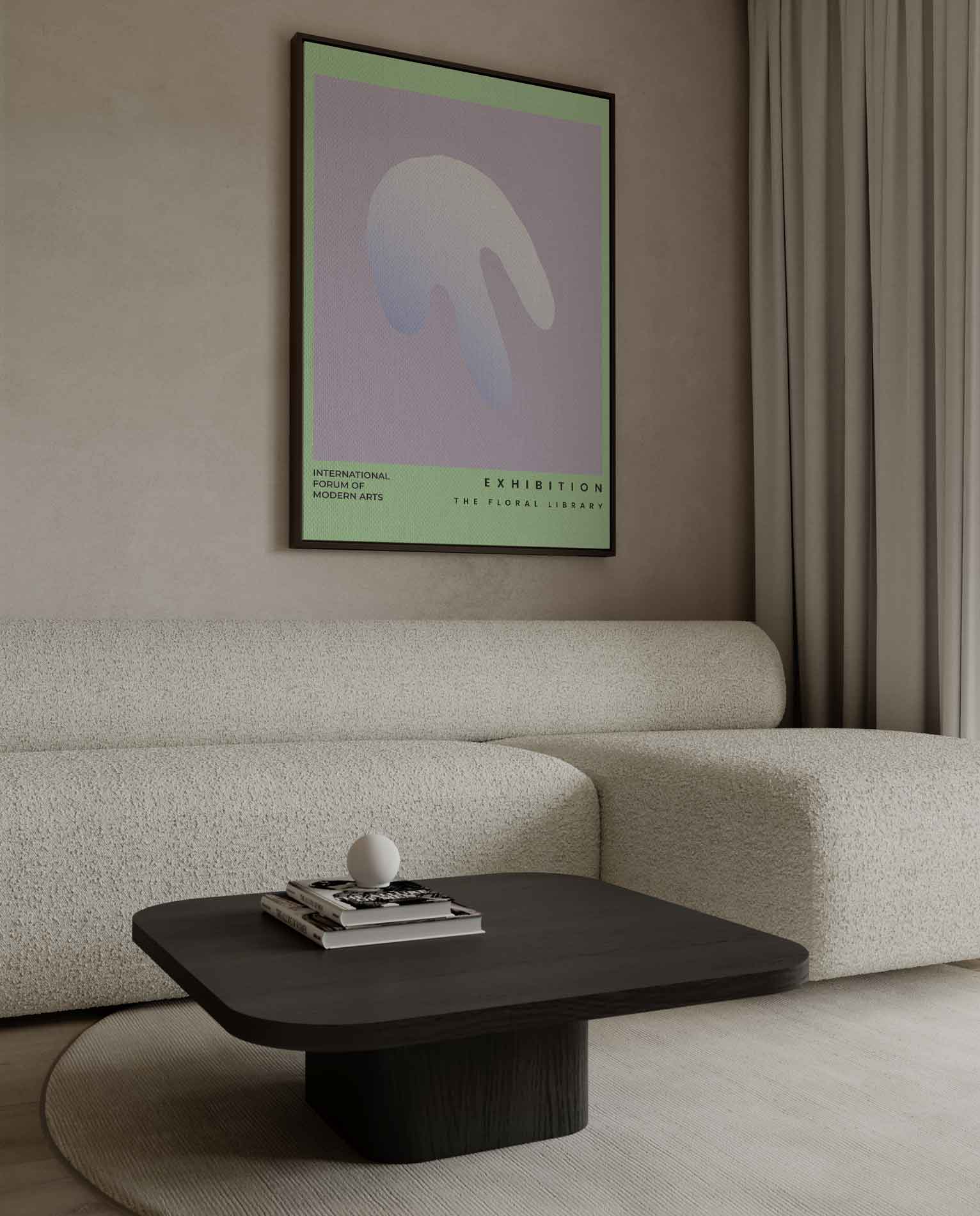 Abstracte Bloemimpressie Kunstwerk-canvas-dibond-plexiglas-wanddecoratie-WallArtistic