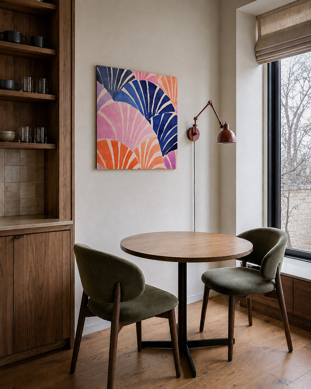 Dynamische kleurvlakken Kunstwerk