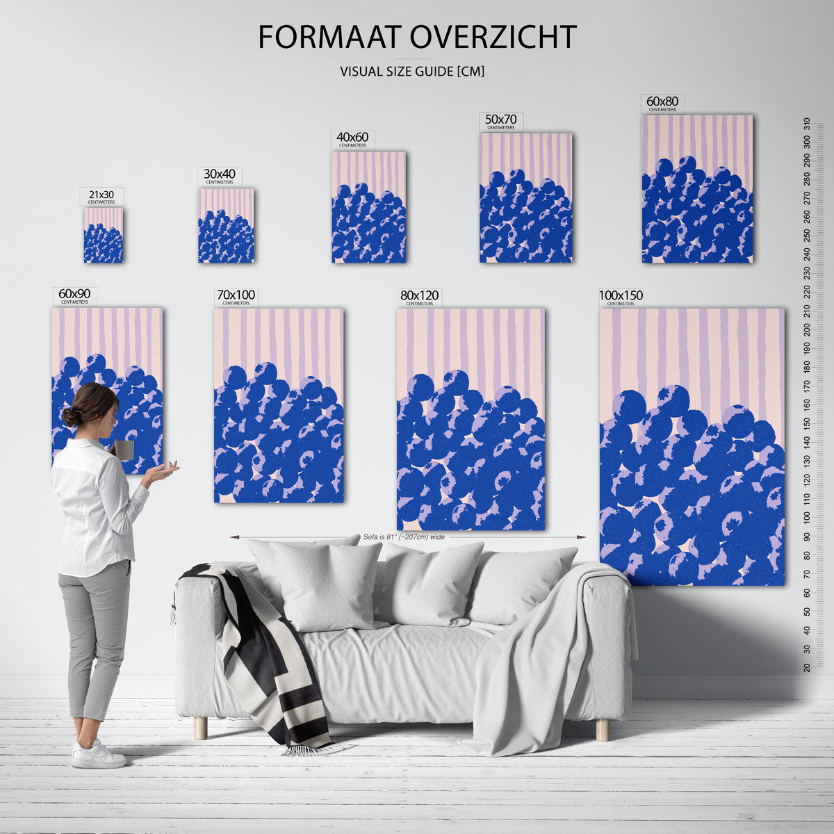 Blauwe bessen Poster