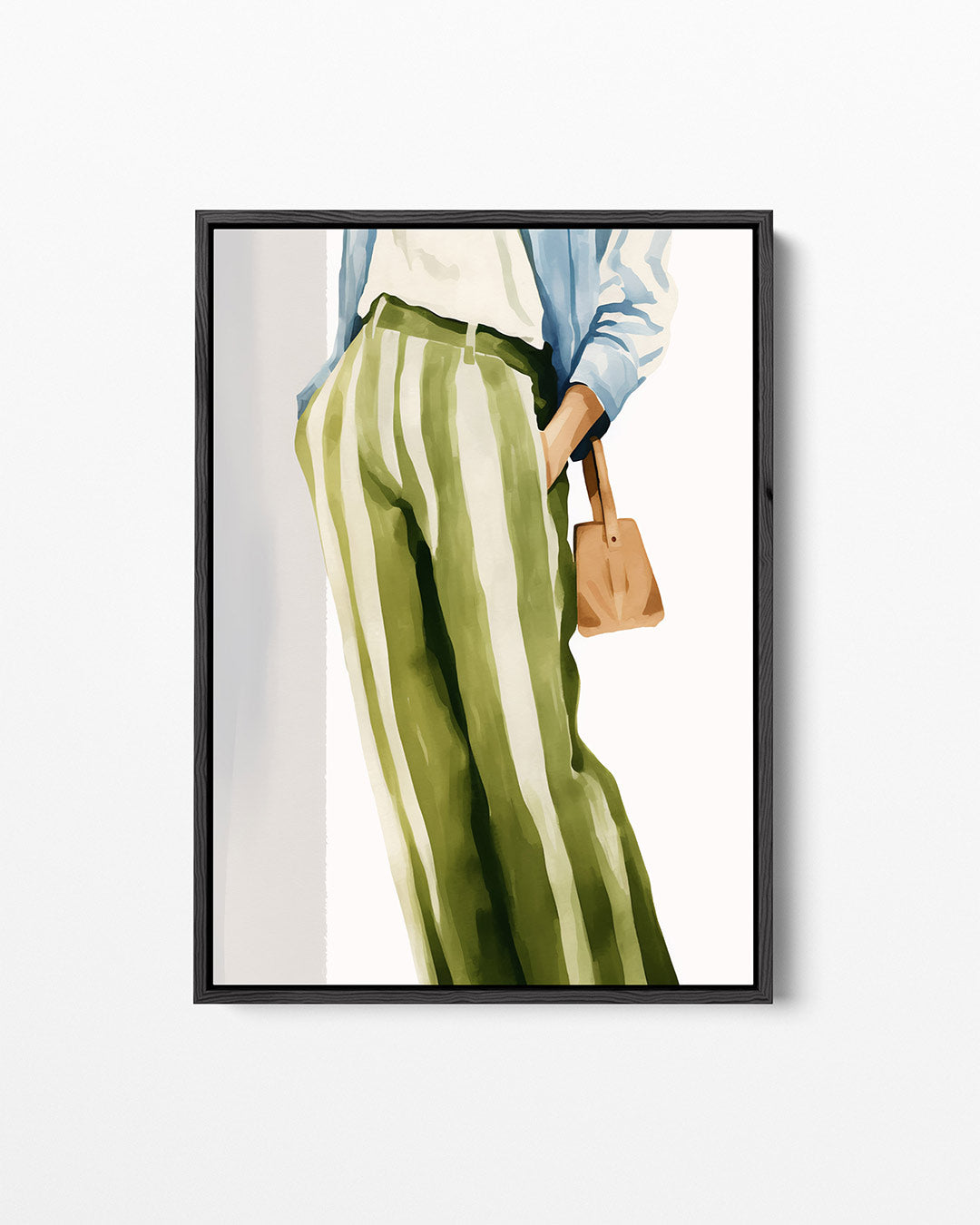 Gestreepte mode illustratie Kunstwerk