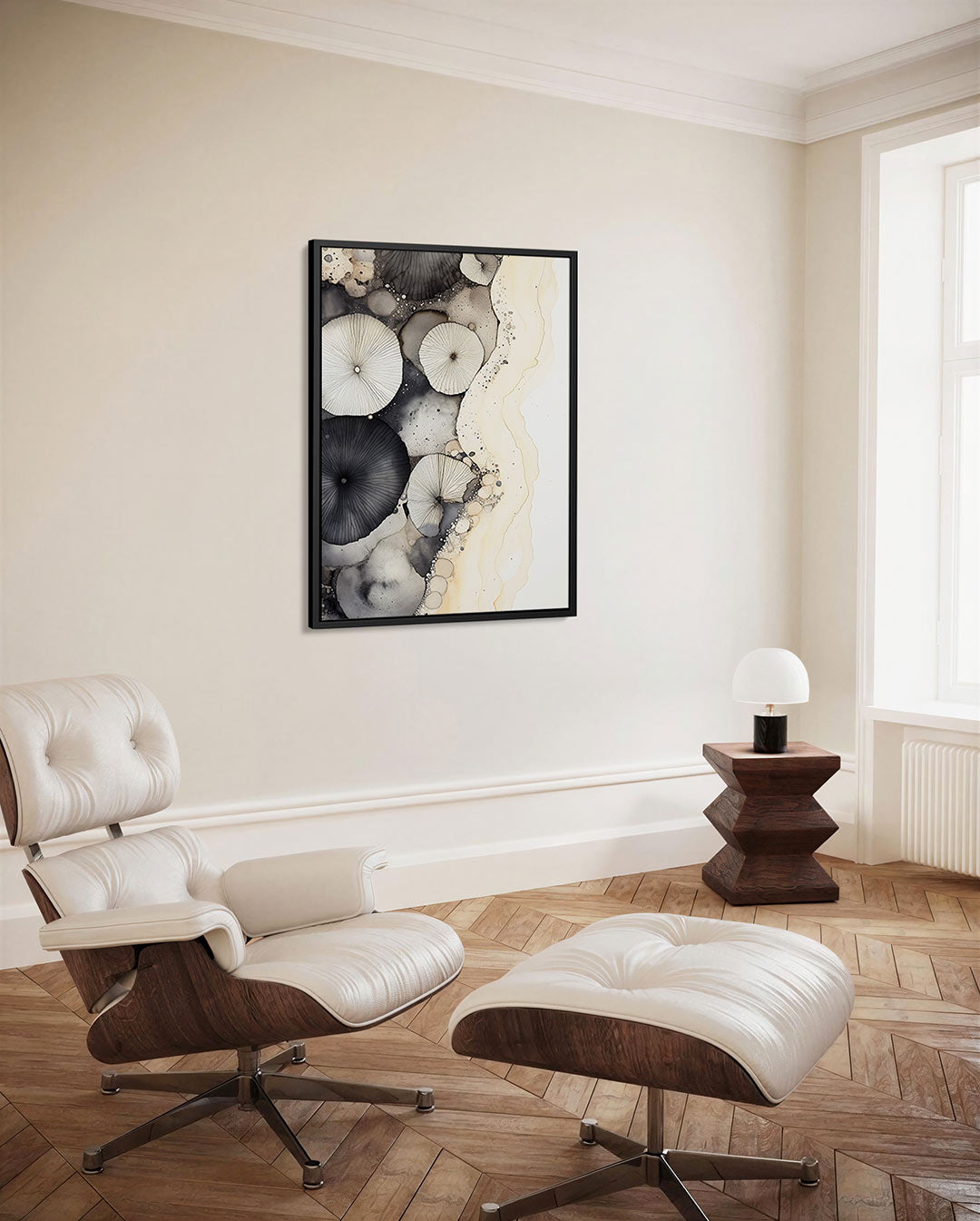 Organische vormen compositie Kunstwerk
