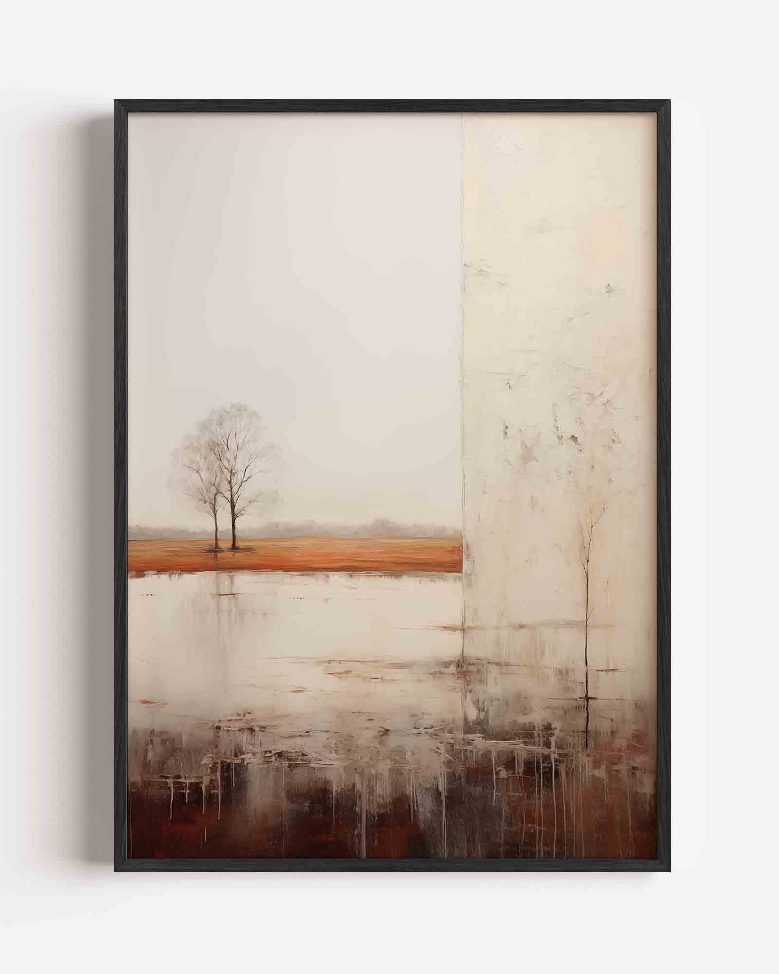 Landschap met bomen Poster