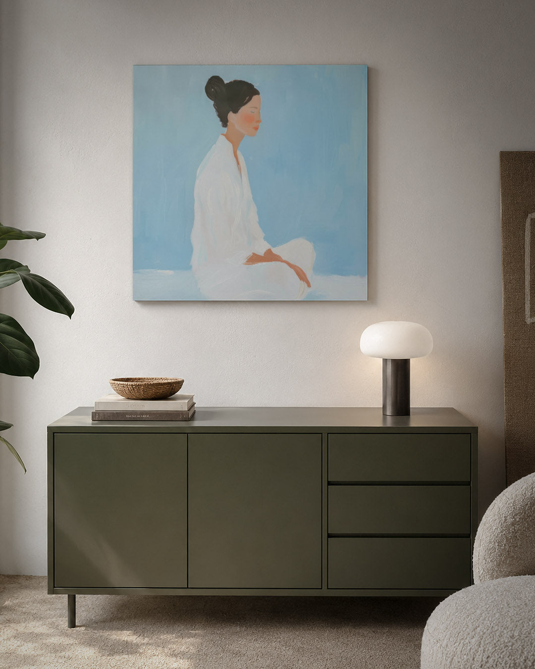 Serene meditatie Kunstwerk