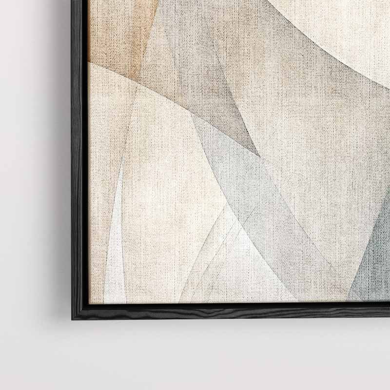 Harmonische Abstractie in Aardetinten Kunstwerk-canvas-dibond-plexiglas-wanddecoratie-WallArtistic