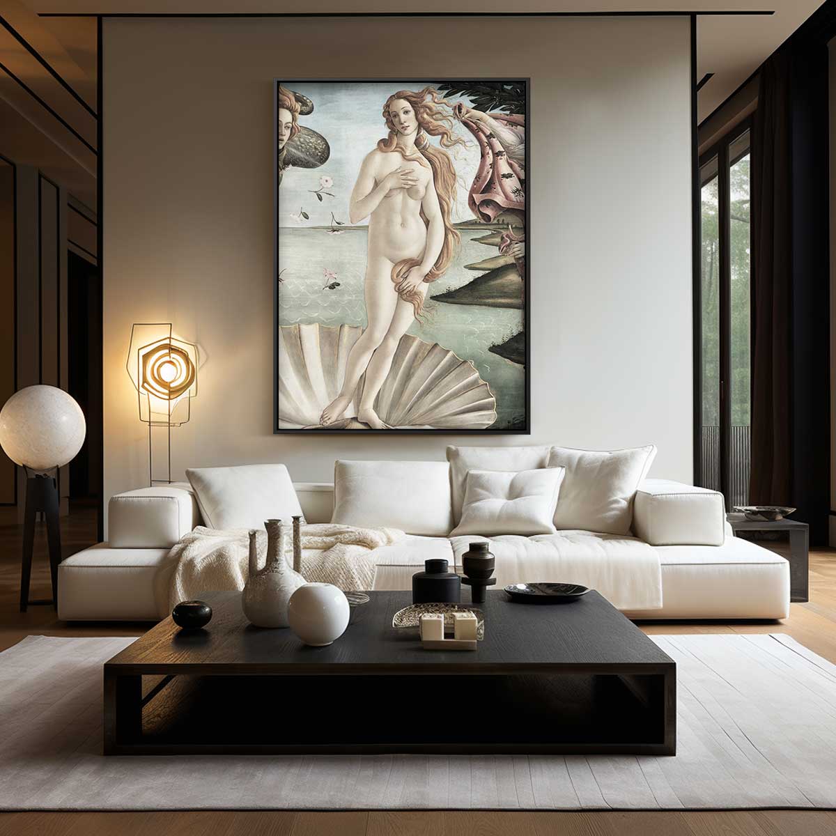Geboorte van Venus Print Kunstwerk-canvas-dibond-plexiglas-wanddecoratie-WallArtistic
