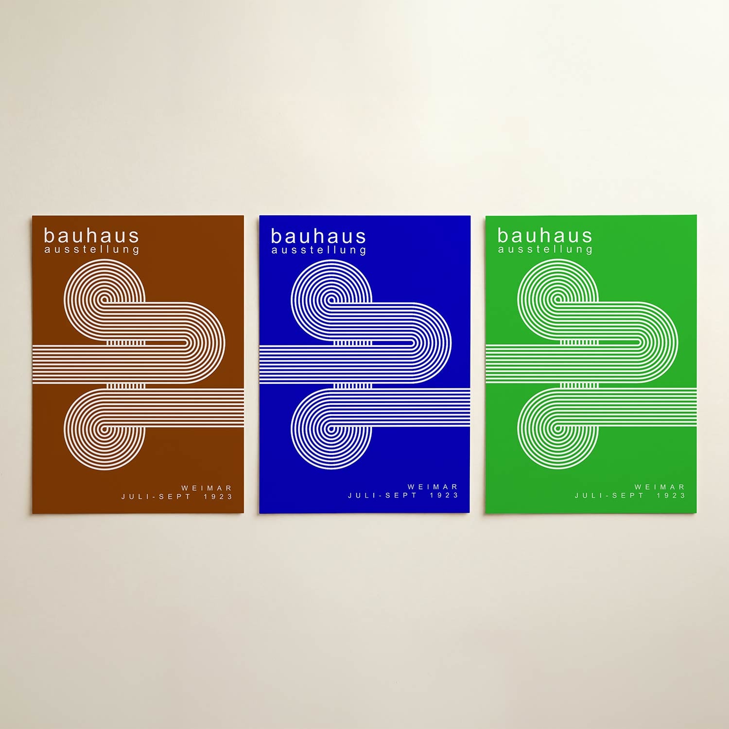 Lijnen en cirkelpatronen Posterset