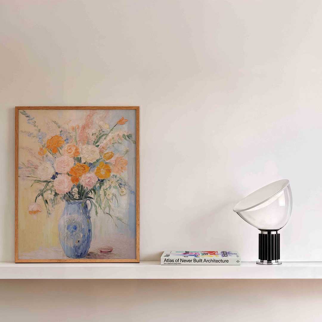 Bloemen in vaas Poster