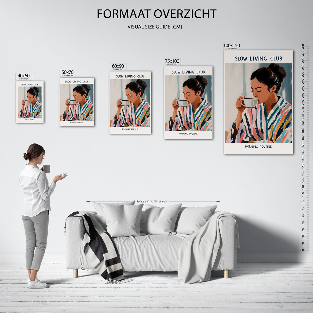 Kleurrijke ochtend Kunstwerk