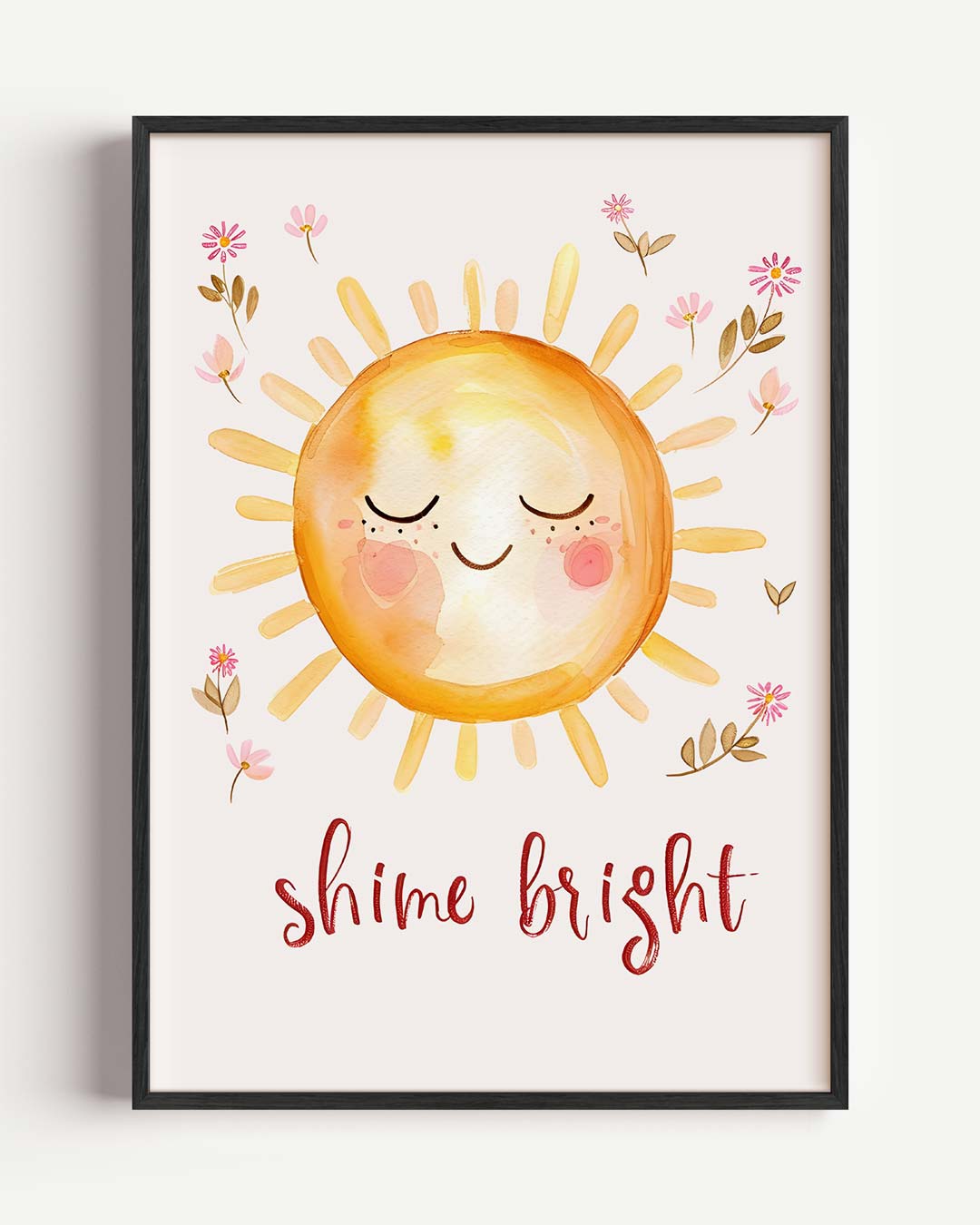 Stralende Zon Bloemenposter