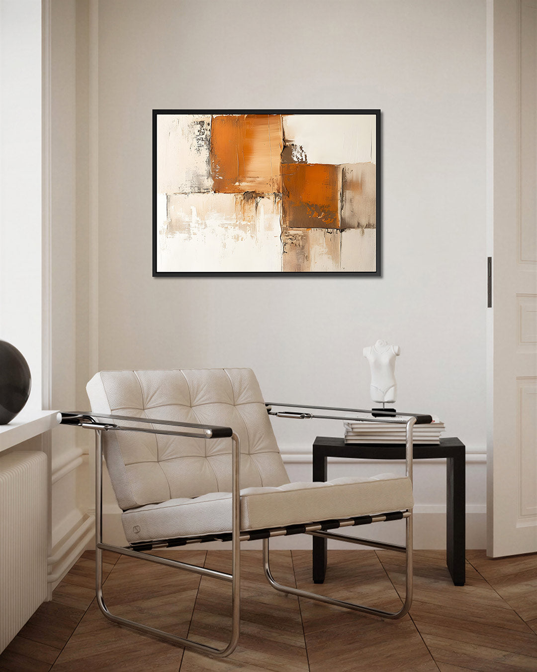 Geometrische textuur compositie Kunstwerk