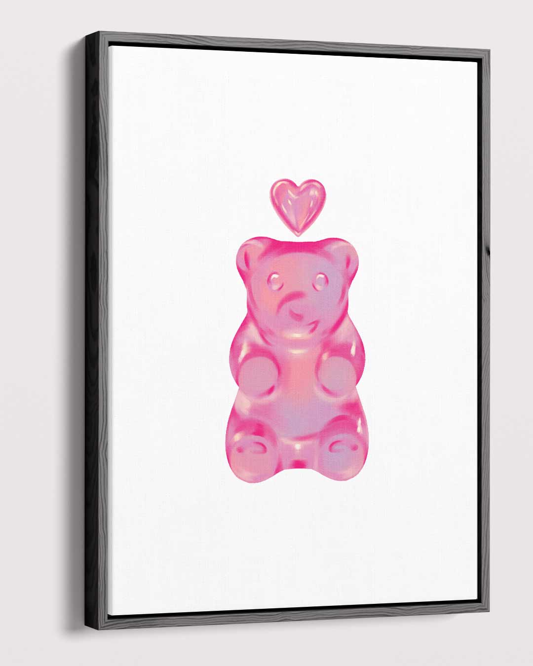 Liefdevolle Gummibeer Kunstwerk-canvas-dibond-plexiglas-wanddecoratie-WallArtistic