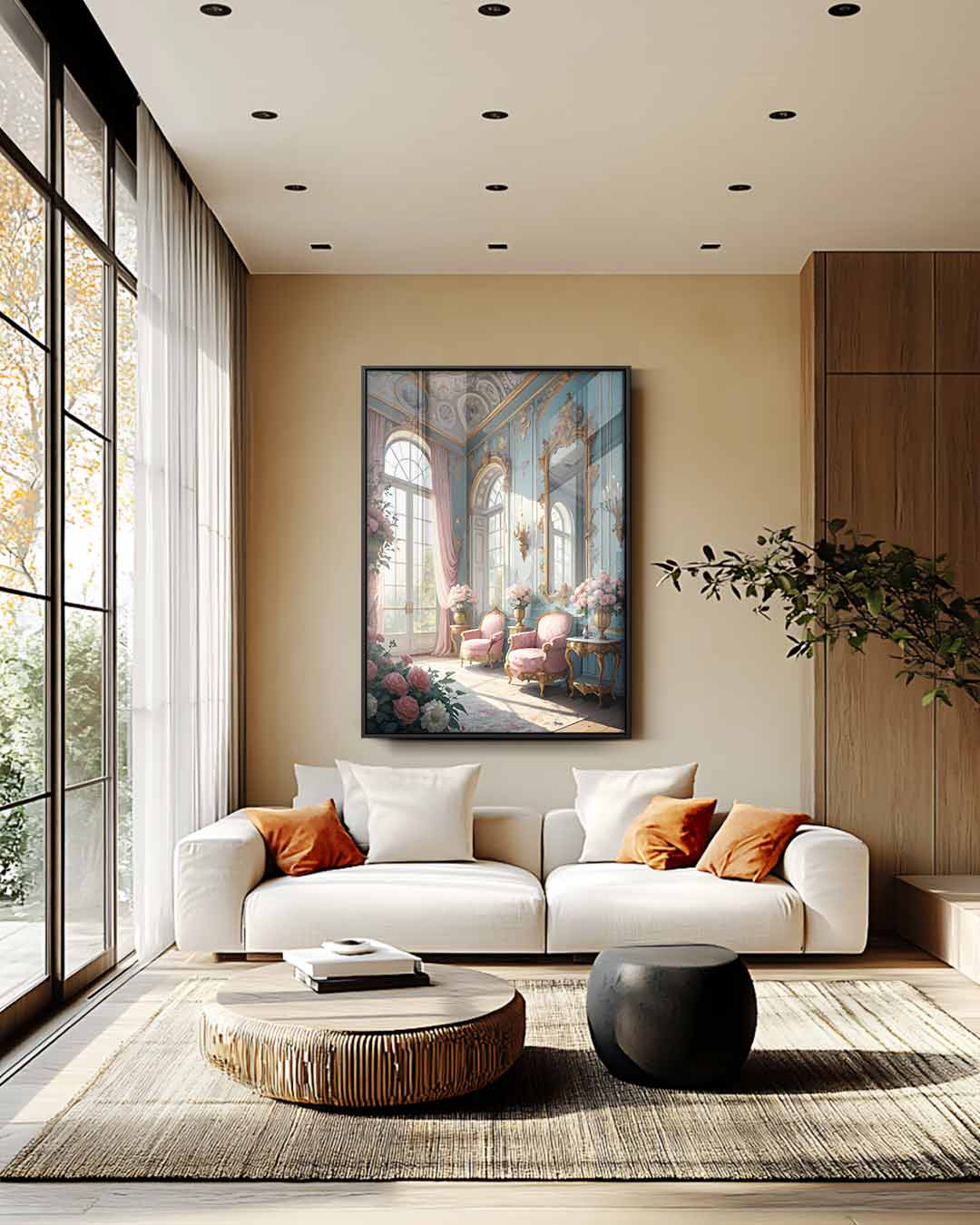 Romantische Salon Methamorfose Kunstwerk-canvas-dibond-plexiglas-wanddecoratie-WallArtistic