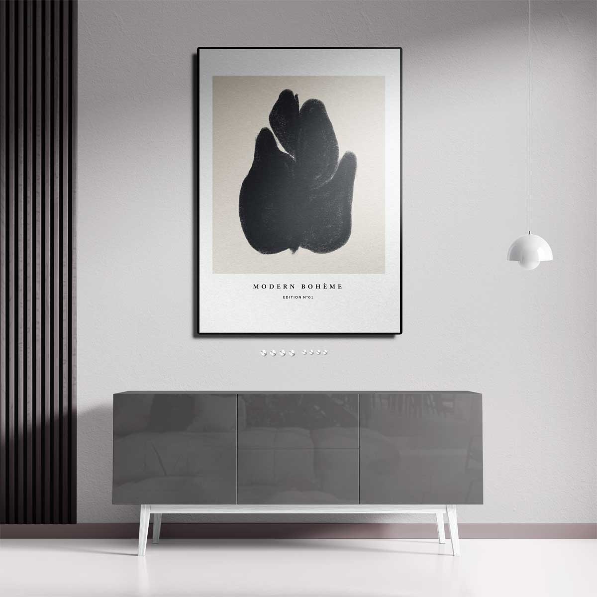 Modern Boho Abstractie Kunstwerk-canvas-dibond-plexiglas-wanddecoratie-WallArtistic
