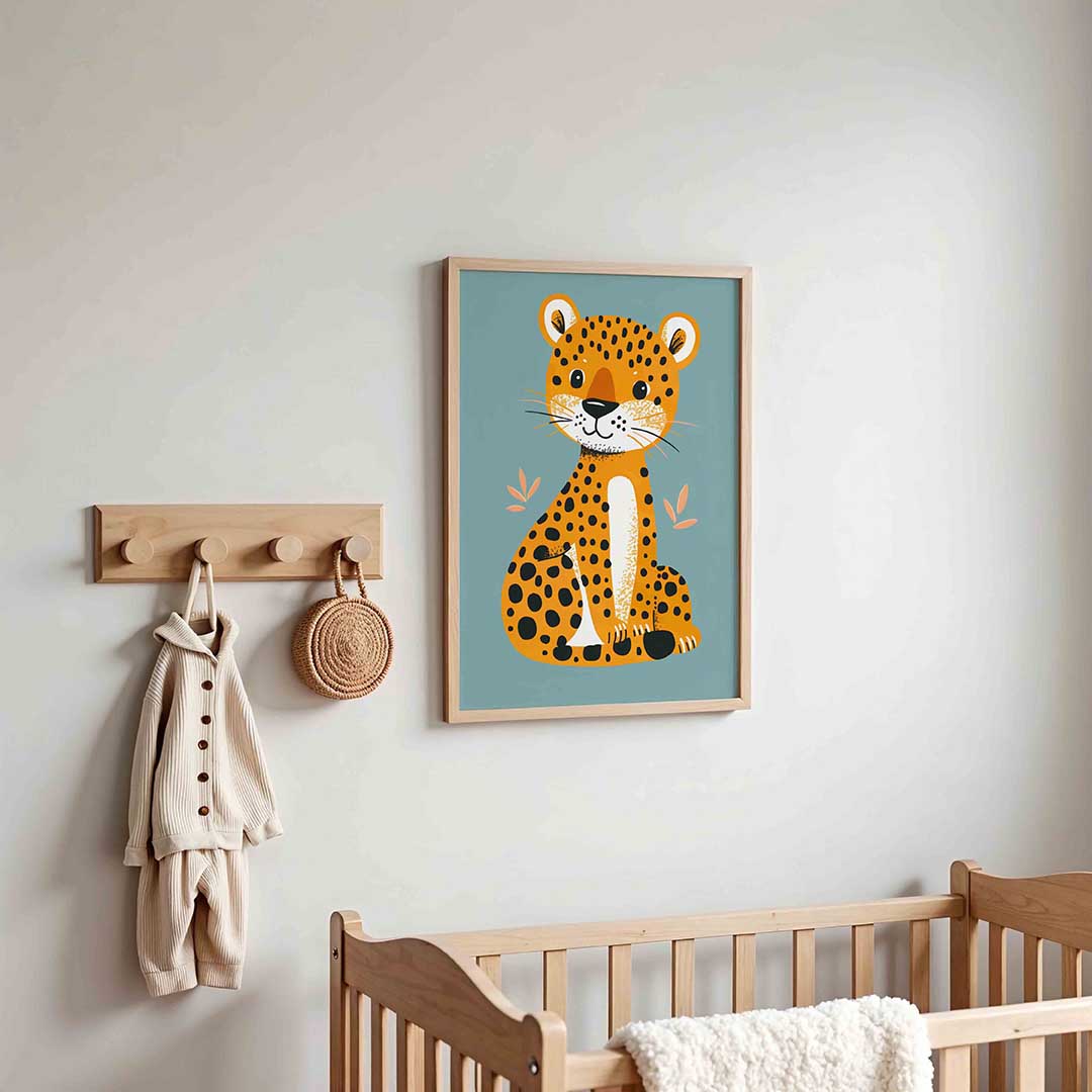 Schattige luipaard Poster