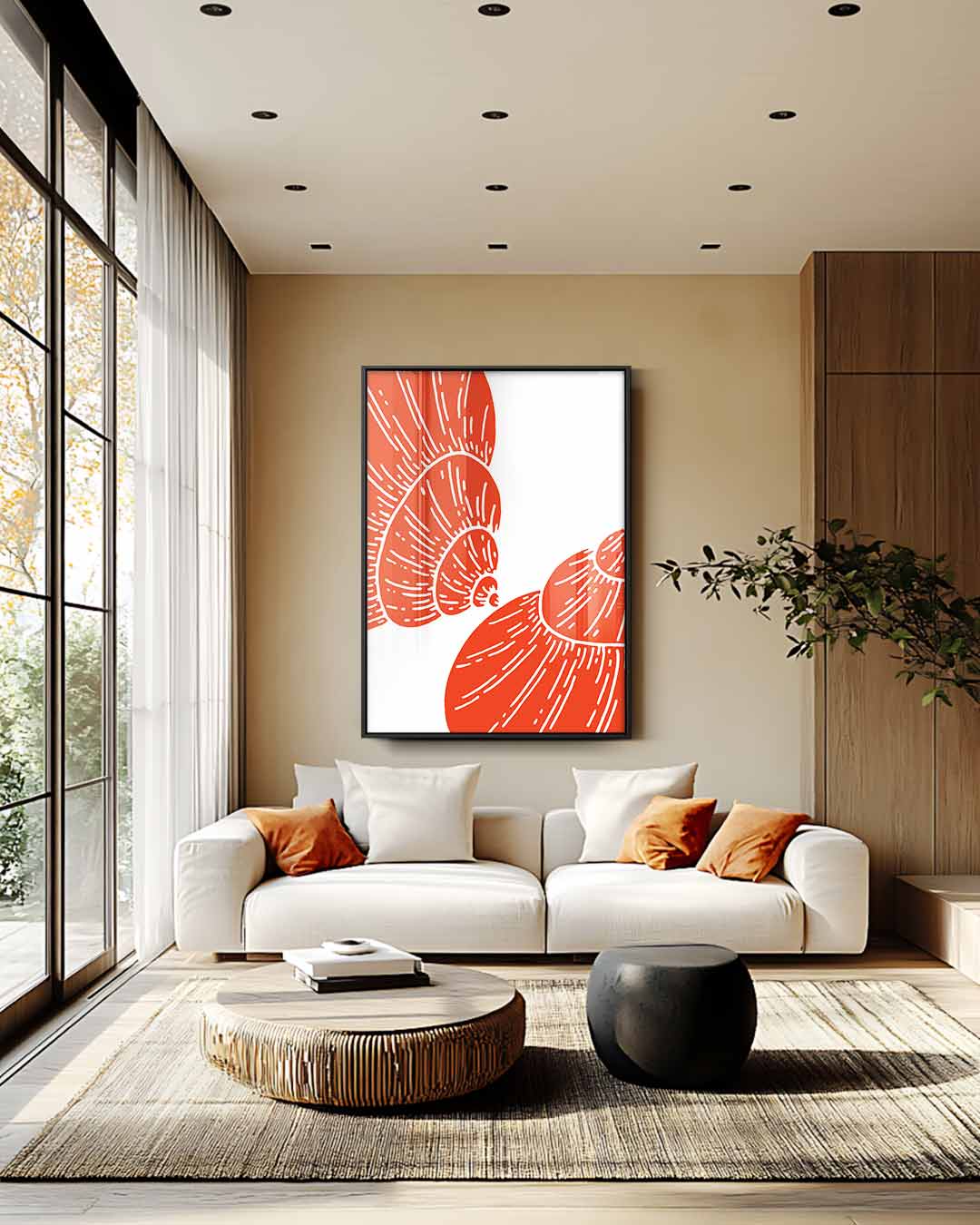 Schelp Safari Kunstwerk-canvas-dibond-plexiglas-wanddecoratie-WallArtistic