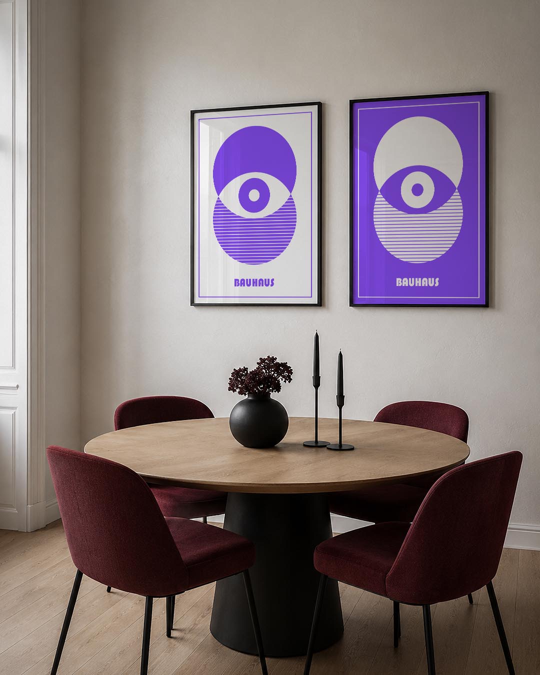 Cirkel en strepen Posterset