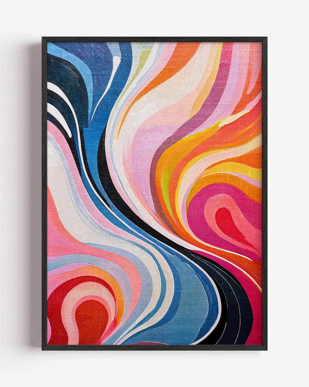 Kleurrijke Abstracte Kunstposter
