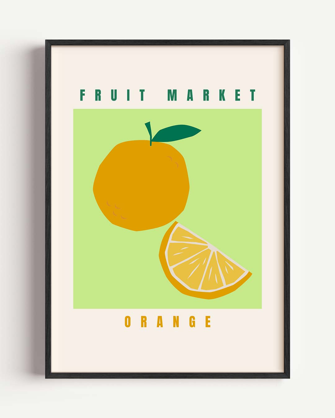 Zonnige Fruitmarkt Poster