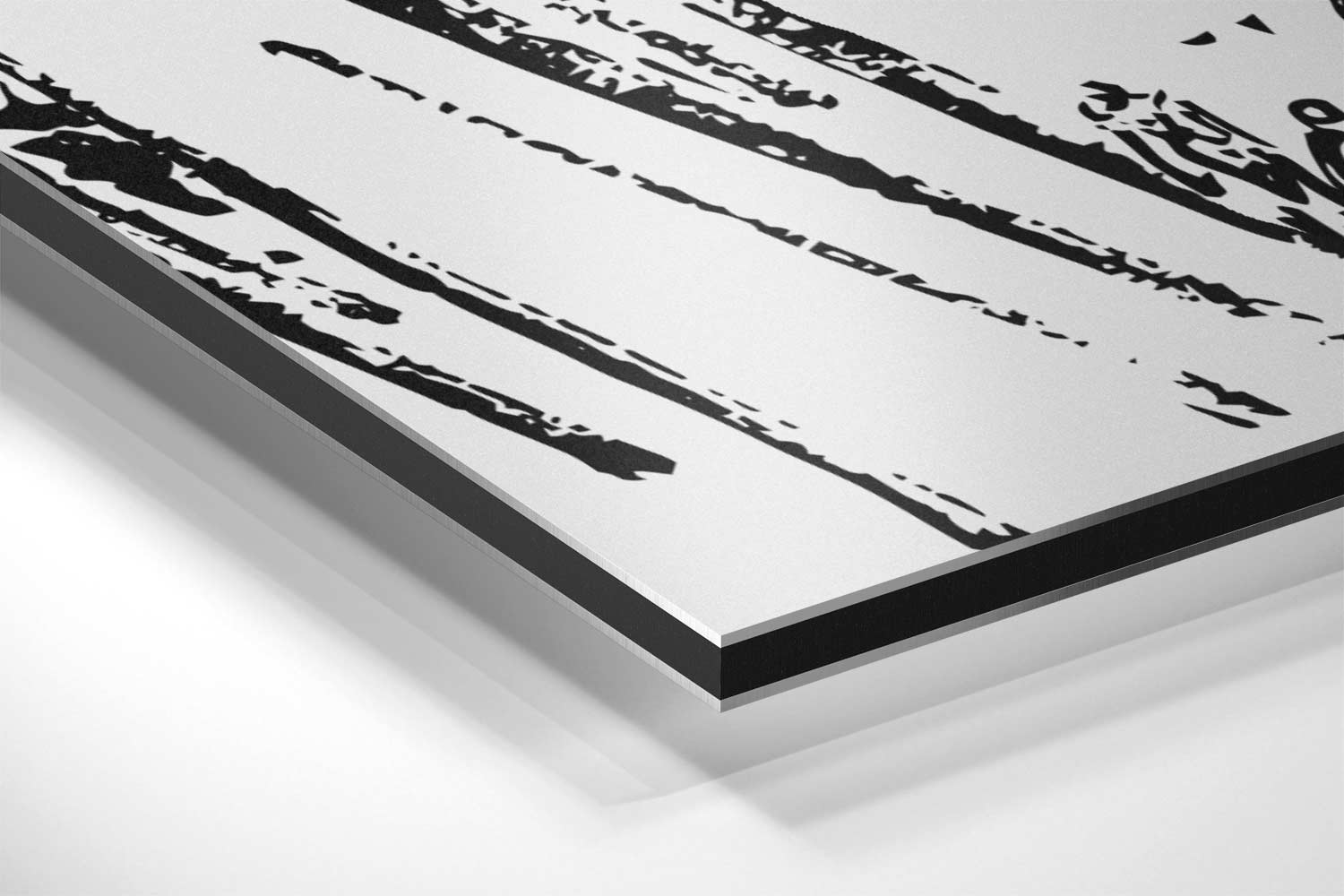 Zen Bos Tempel Illustratie Kunstwerk-canvas-dibond-plexiglas-wanddecoratie-WallArtistic