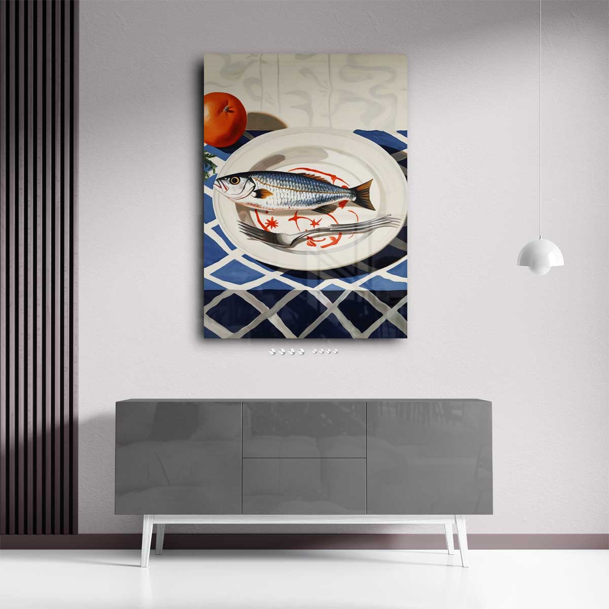 Zeevruchten Op Een Bord Kunstwerk-canvas-dibond-plexiglas-wanddecoratie-WallArtistic