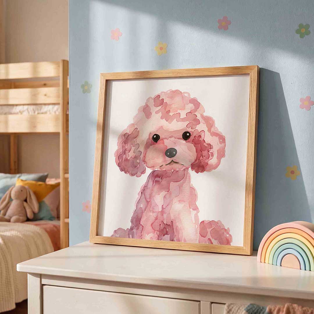 Roze poedel Poster