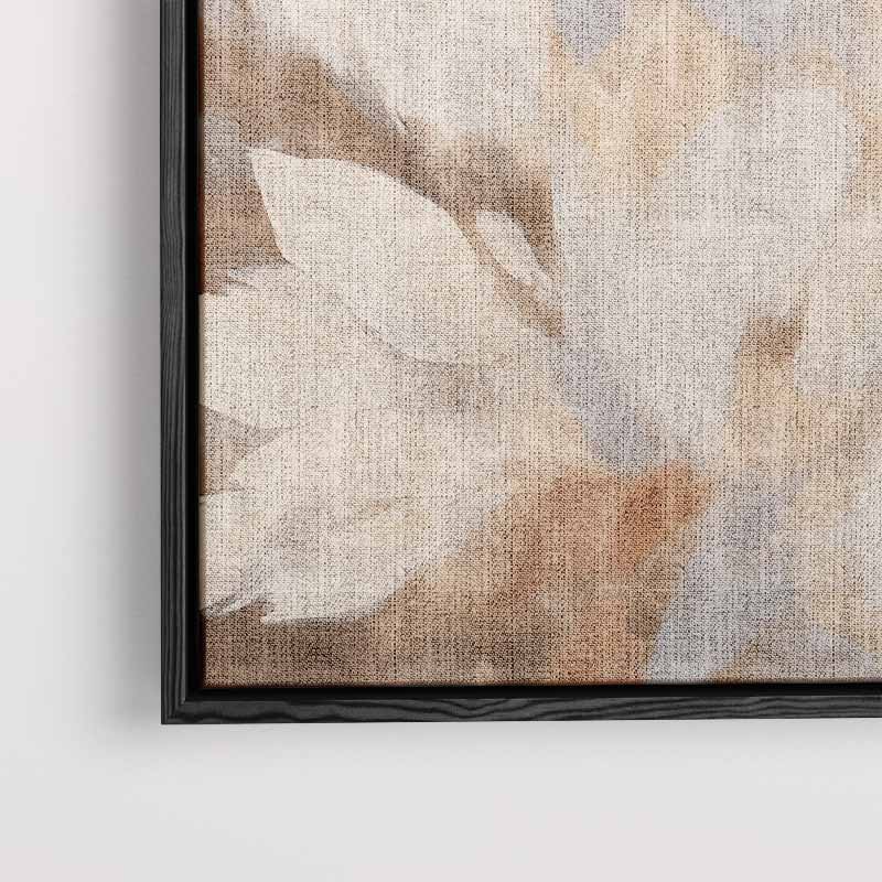 Bloemen in Neutrale Tinten Kunstwerk-canvas-dibond-plexiglas-wanddecoratie-WallArtistic