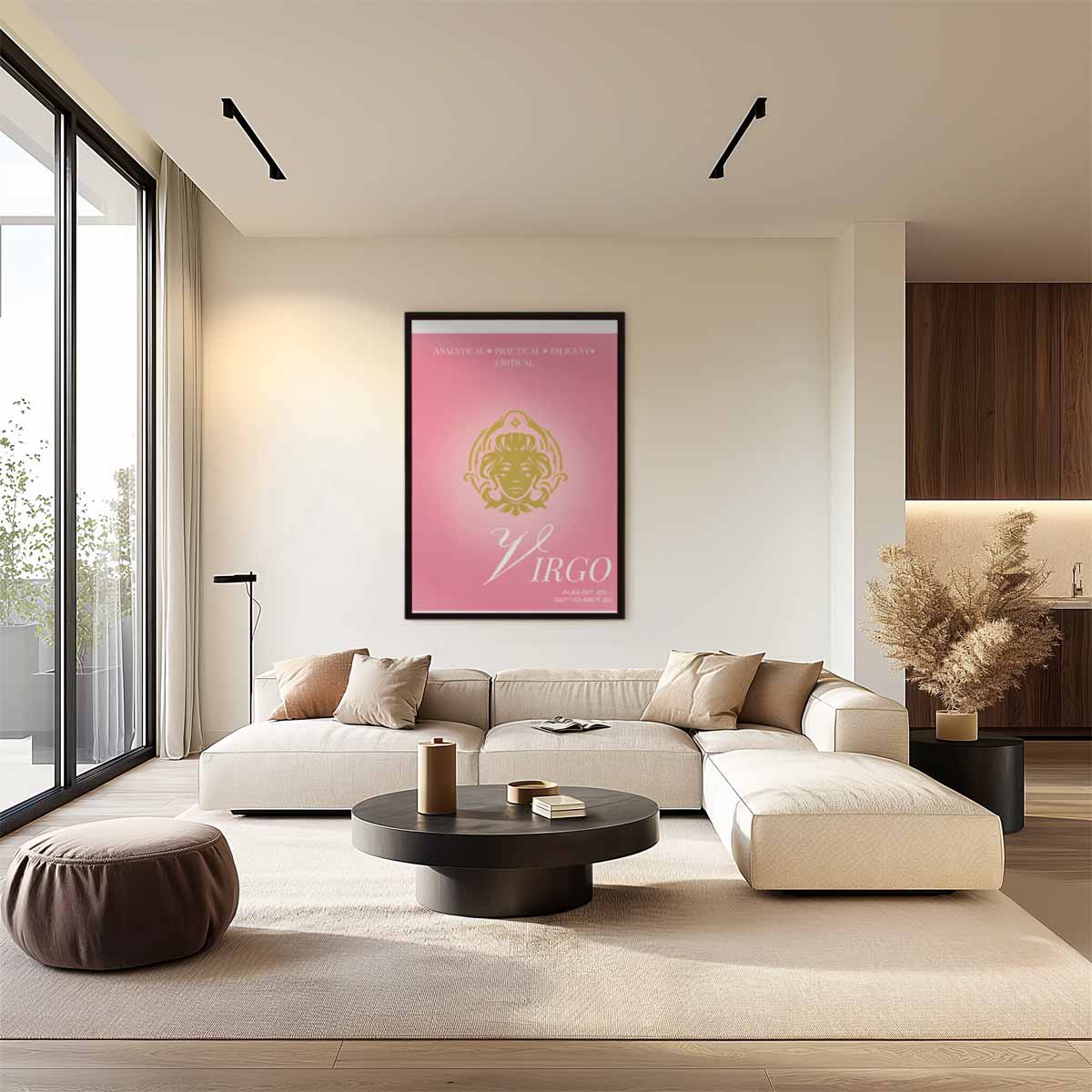 Sterrenbeeld Maagd Poster Kunstwerk-canvas-dibond-plexiglas-wanddecoratie-WallArtistic
