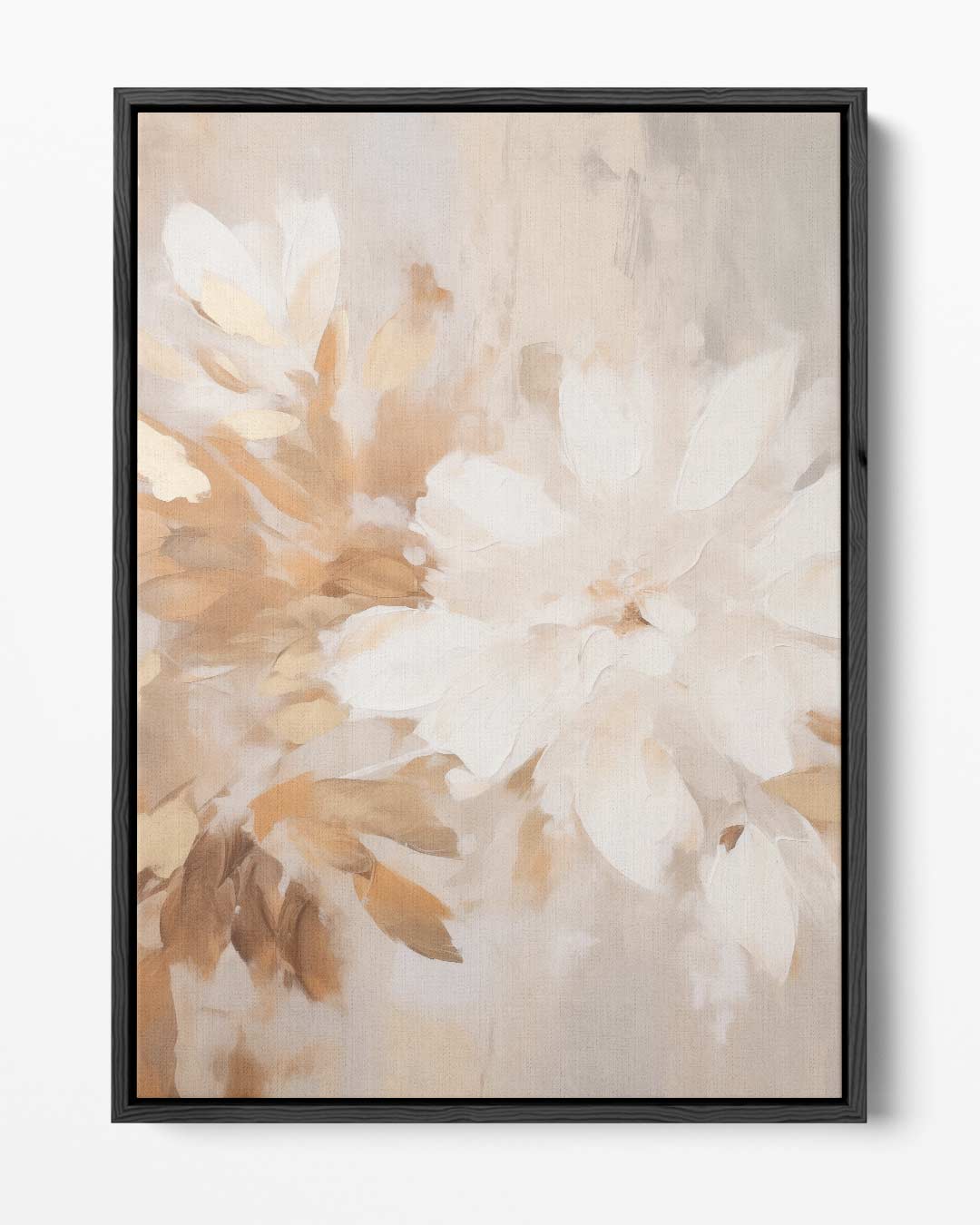 Floraal Gefluister in Neutrale Tinten Kunstwerk-canvas-dibond-plexiglas-wanddecoratie-WallArtistic