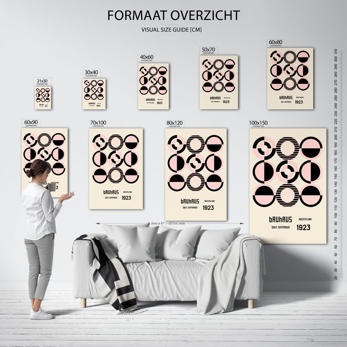 Cirkelpatroon en tekst Poster