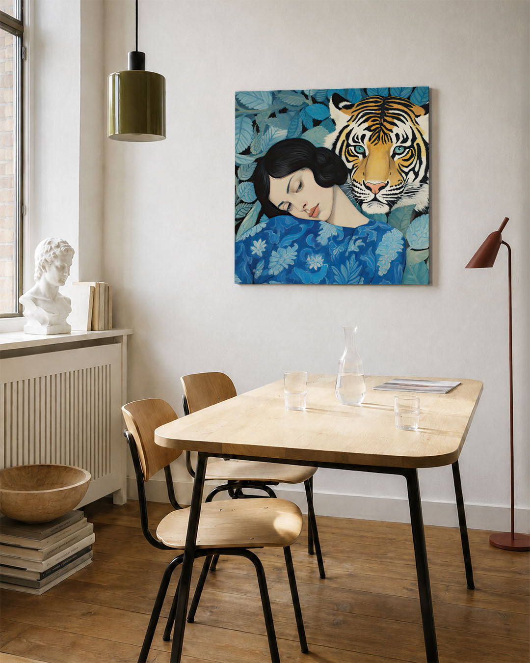 Dromerige tijger Kunstwerk