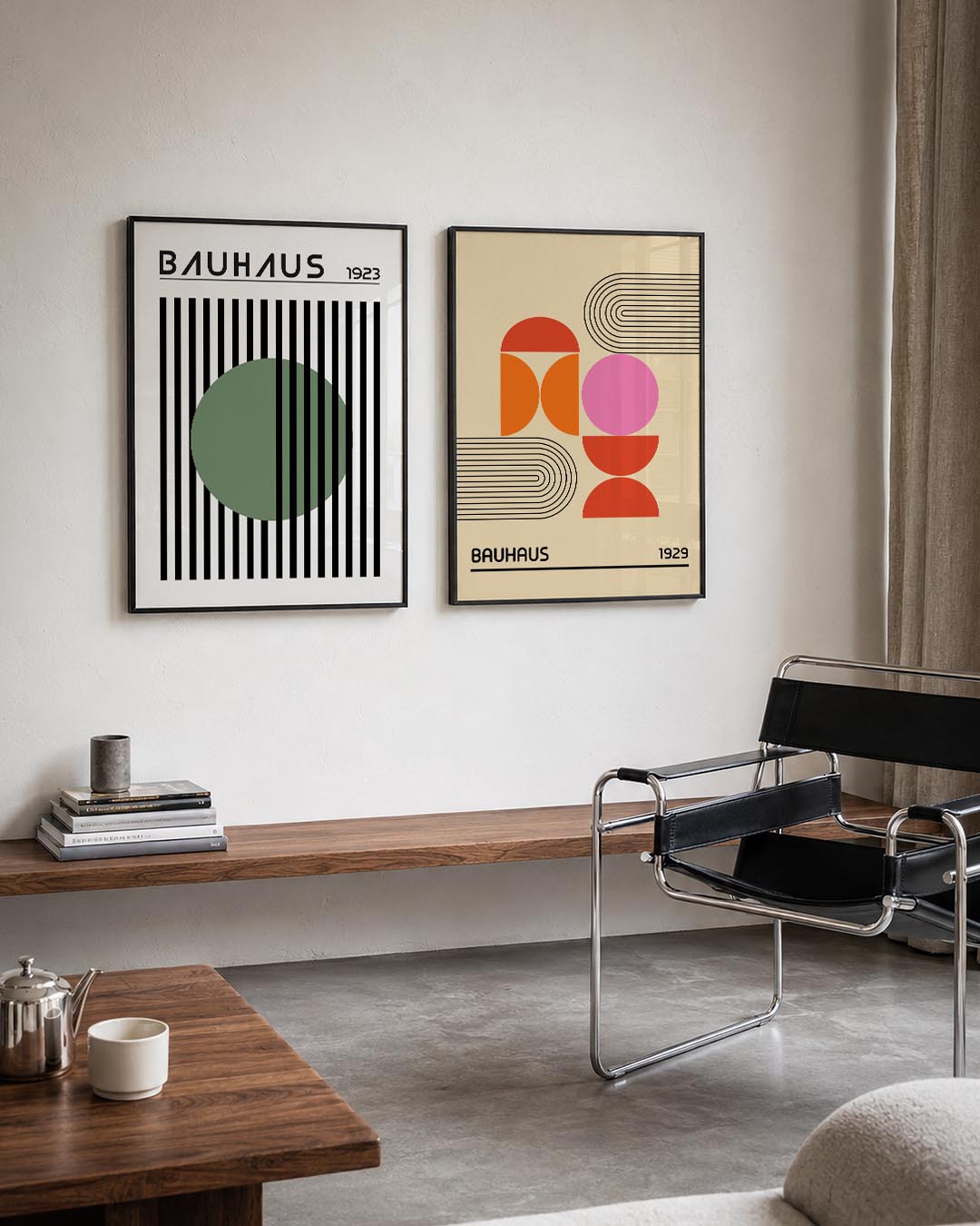 Lijnen en cirkel Posterset