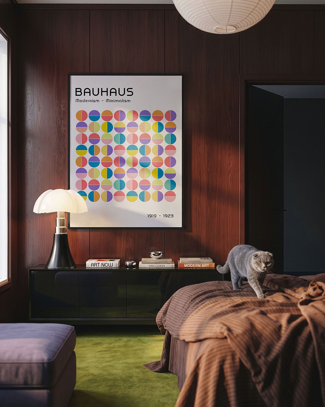 Cirkelpatroon kleuren Poster