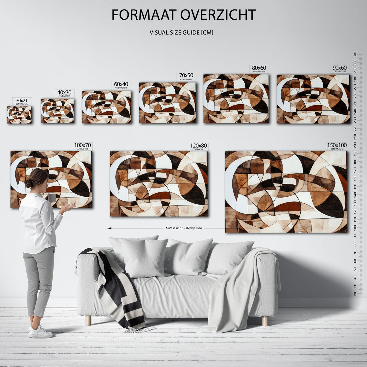 Abstracte vormen Poster