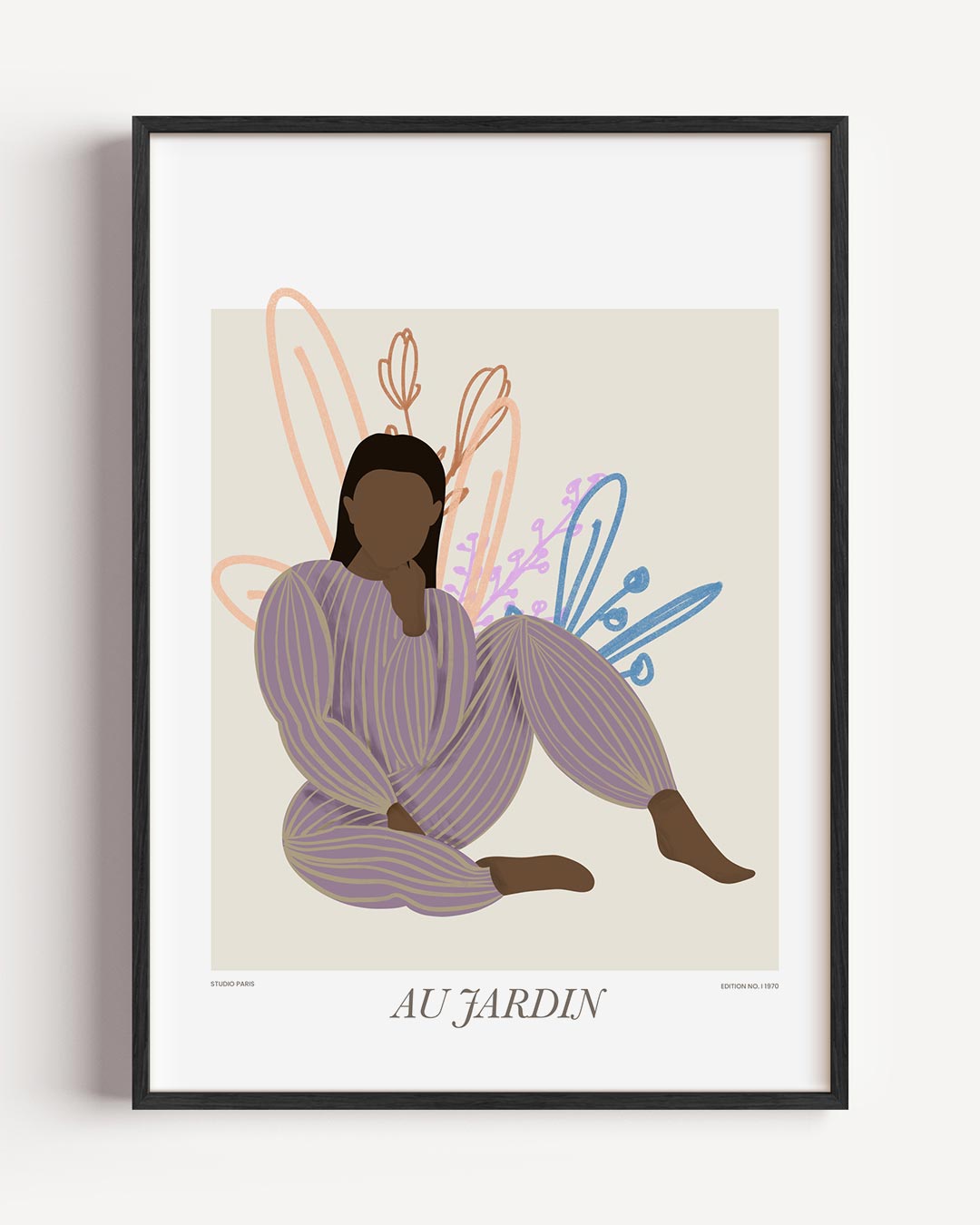 Subtiele Elegantie in de Tuin Poster-WallArtistic