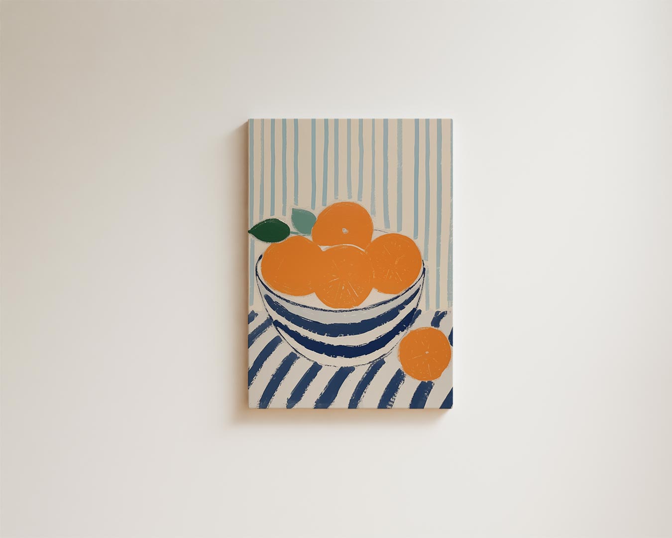 Zomers Stilleven met Mandarijnen Kunstwerk-canvas-dibond-plexiglas-wanddecoratie-WallArtistic