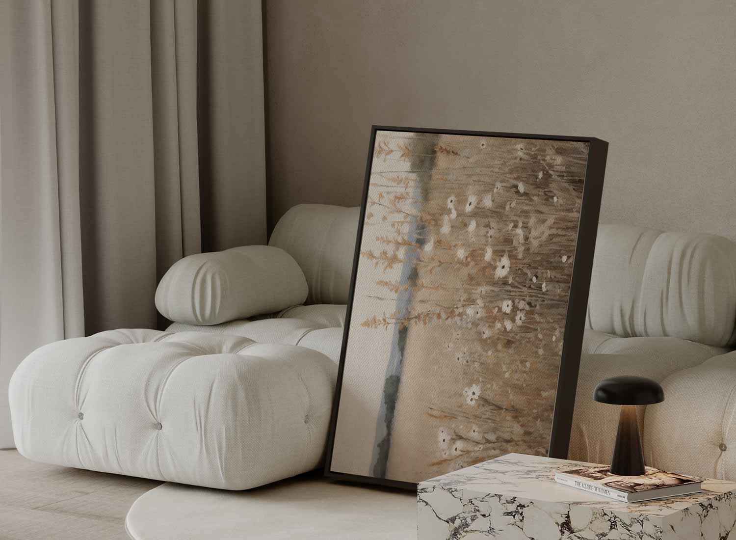 Zomers Veldlandschap Kunstwerk-canvas-dibond-plexiglas-wanddecoratie-WallArtistic
