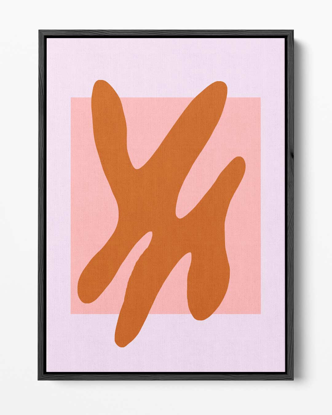 Abstracte Terracotta Vormen Kunstwerk-canvas-dibond-plexiglas-wanddecoratie-WallArtistic