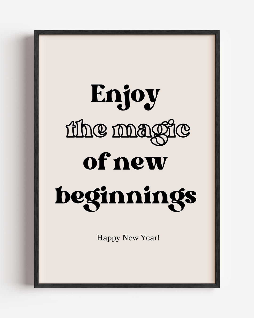 Inspirerende Nieuwjaarsposter-WallArtistic