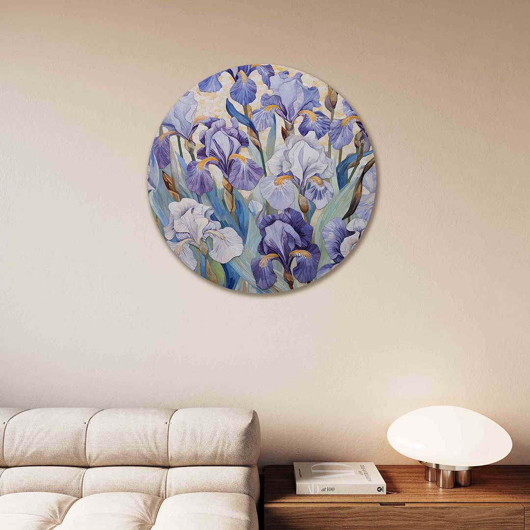 Irisbloemen Muurcirkel