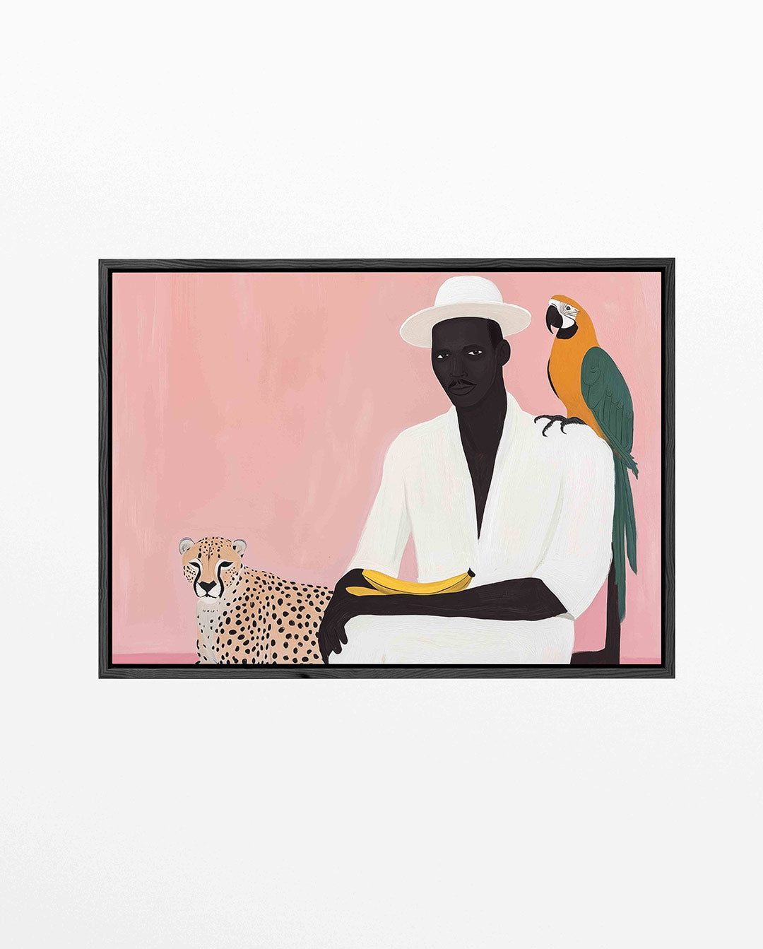 Dier en mens harmonie Kunstwerk