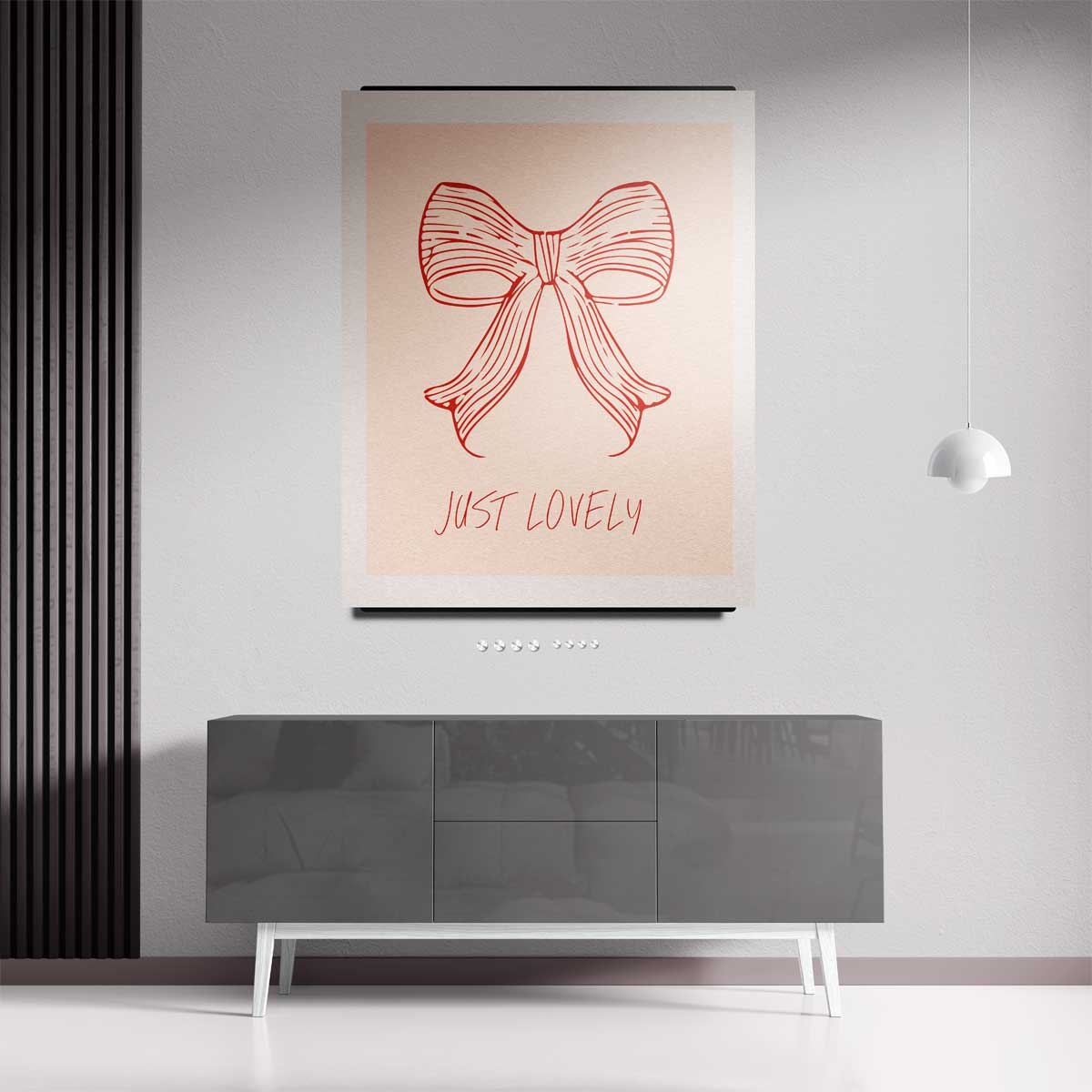 Just Lovely Strik Illustratie Kunstwerk-canvas-dibond-plexiglas-wanddecoratie-WallArtistic