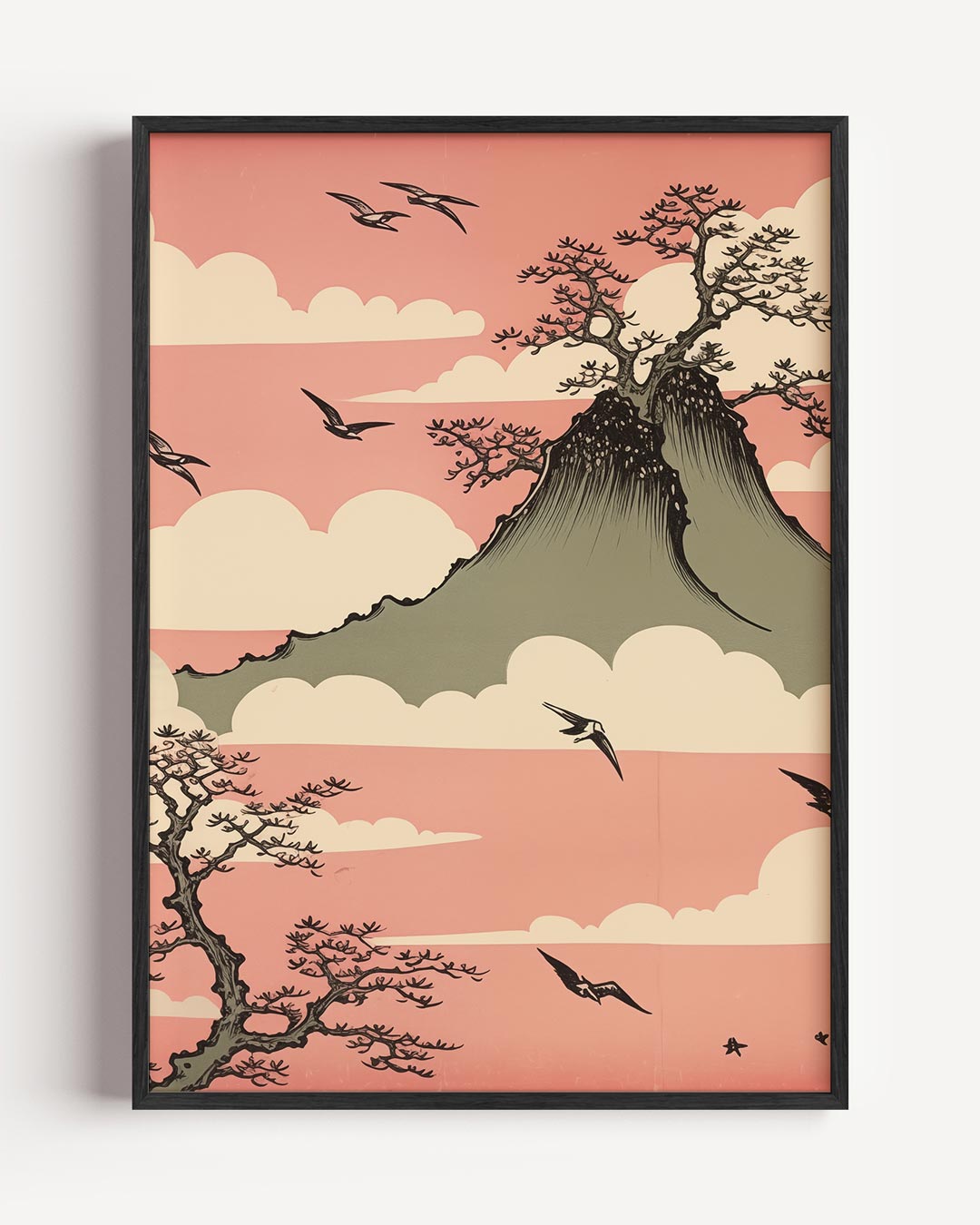 Dromerige Berglandschap Poster-WallArtistic
