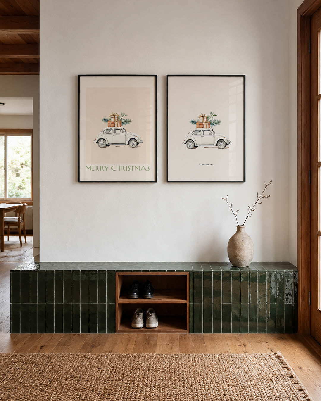 Kerstauto Posterset